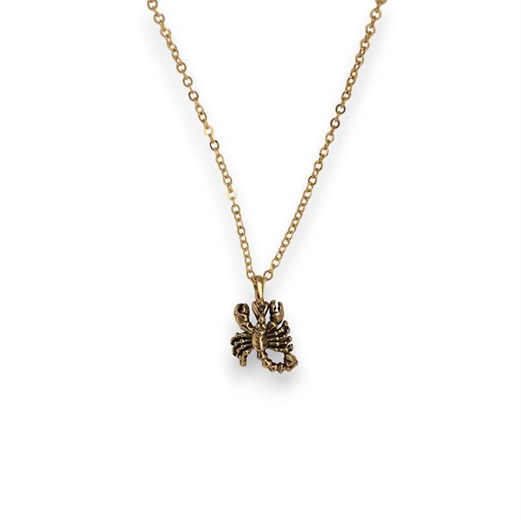 Miniature Scorpion Zodiac Charm Gift Pendant Necklace - Picture 3 of 5